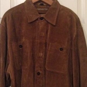 Claiborne men's suede shirt size L-- like new